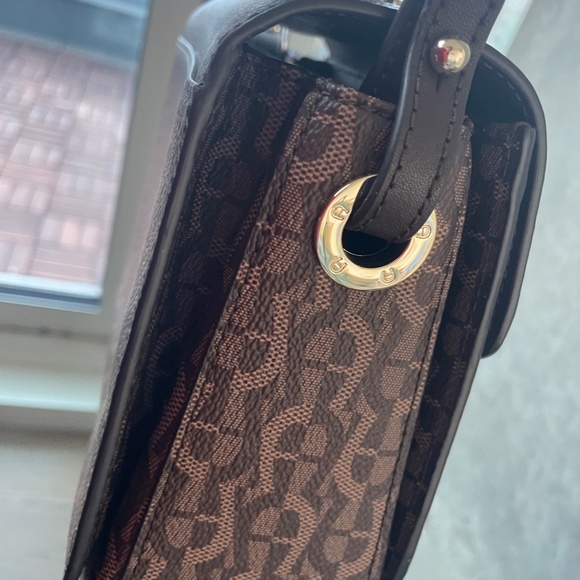 Authentic AIGNER Brown Signature Coated Canvas Genoveva Top Handle Bag - Picture 8 of 10